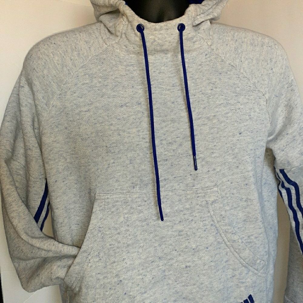 Adidas Athletic Pull Over Hoodie Size XSMALL Gray